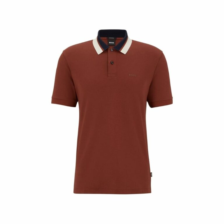 Áo polo Boss cổ trắng