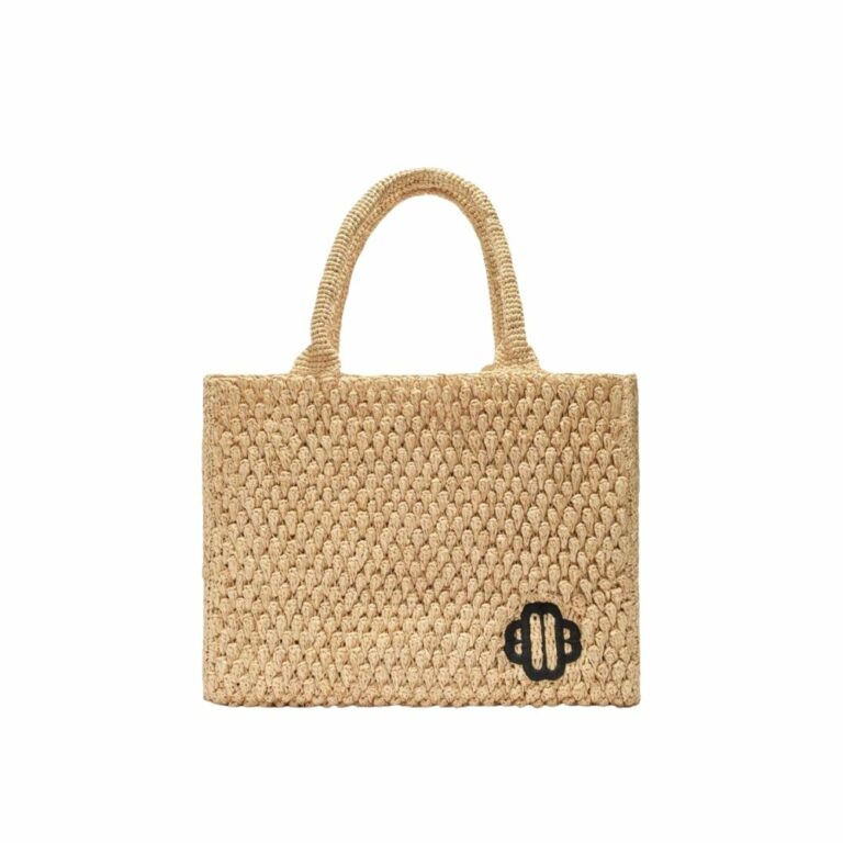 Túi tote Maje đan cọ Raffia