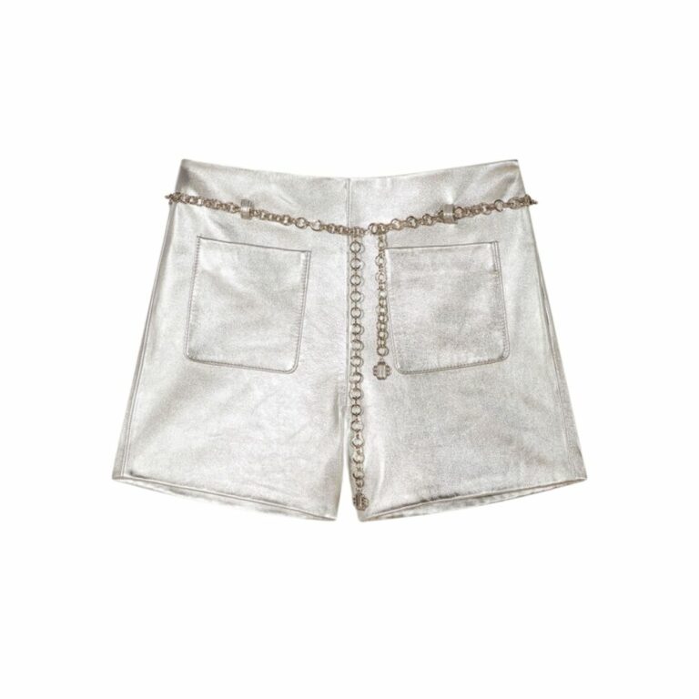 Quần Maje short da Metallic