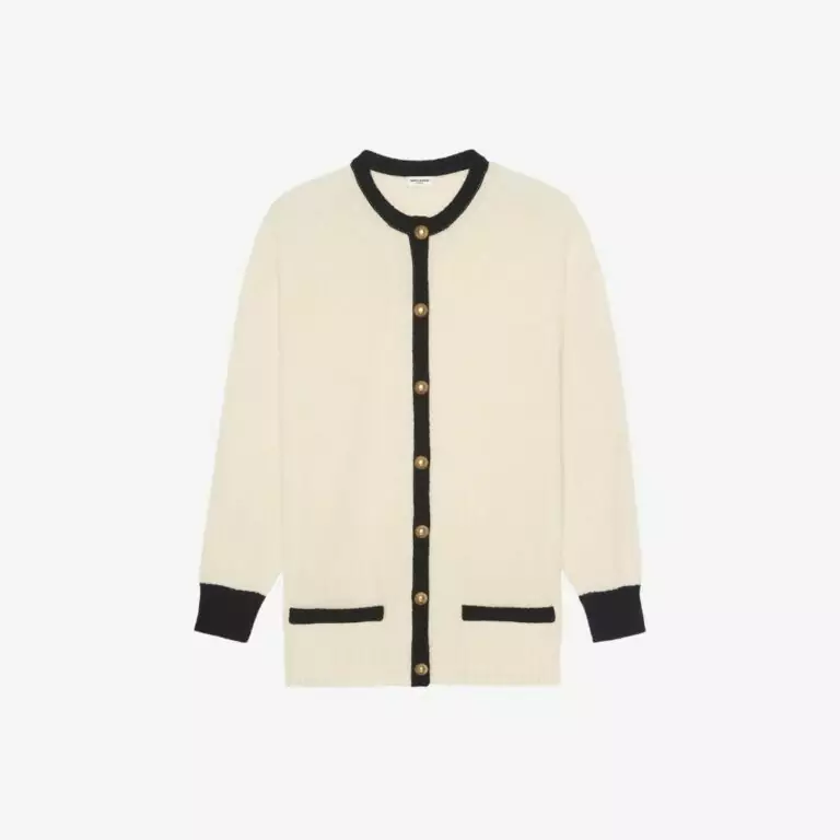 Áo cardigan vải cashmere