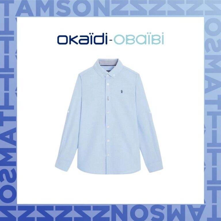 Áo sơ mi Oxford phối cổ Mỹ