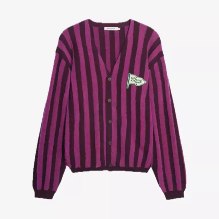 Áo Cardigan Striped Comfort