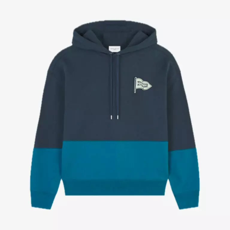 Áo Oversize Hoodie Color Block