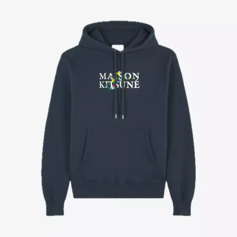 Áo Comfort Hoodie Maison Kitsune Flowers