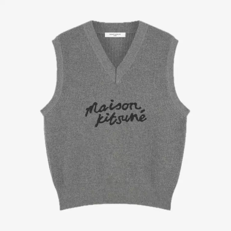 Áo Oversize Vest Maison Kitsune Handwriting