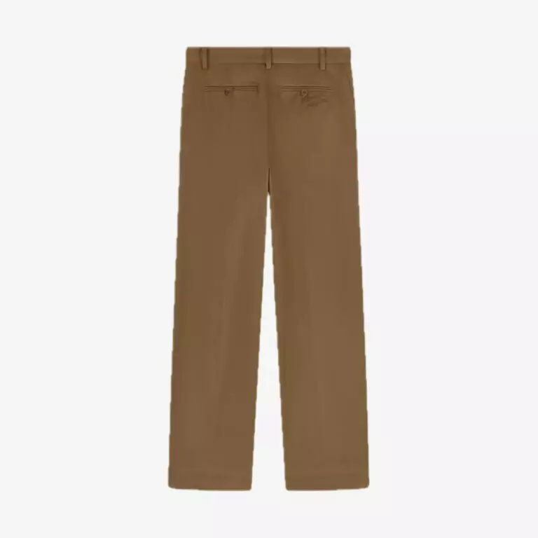 Quần Wide Leg Chino In Cotton Gabardine With