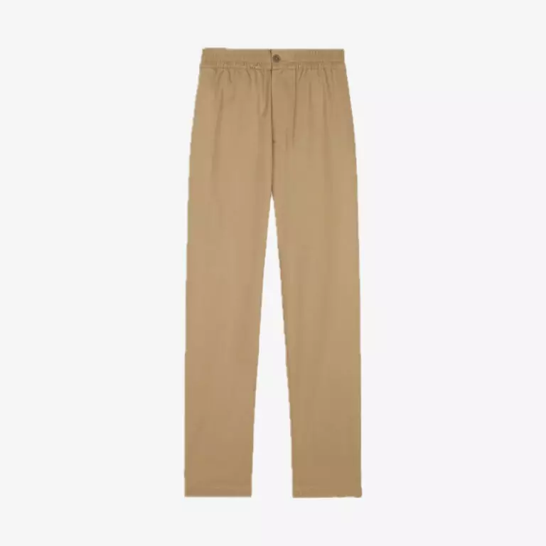 Quần Casual Straight Leg In Cotton Gabardine