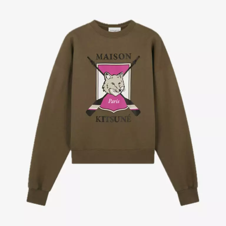 Áo Comfort Sweatshirt College Fox Printed