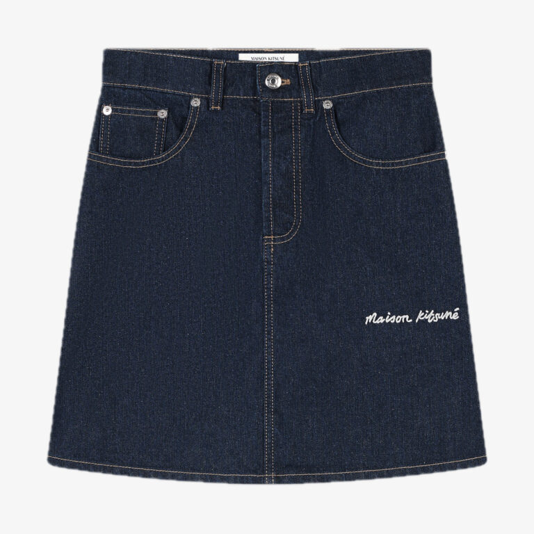 Chân Váy Mini A-Line In Indigo Denim