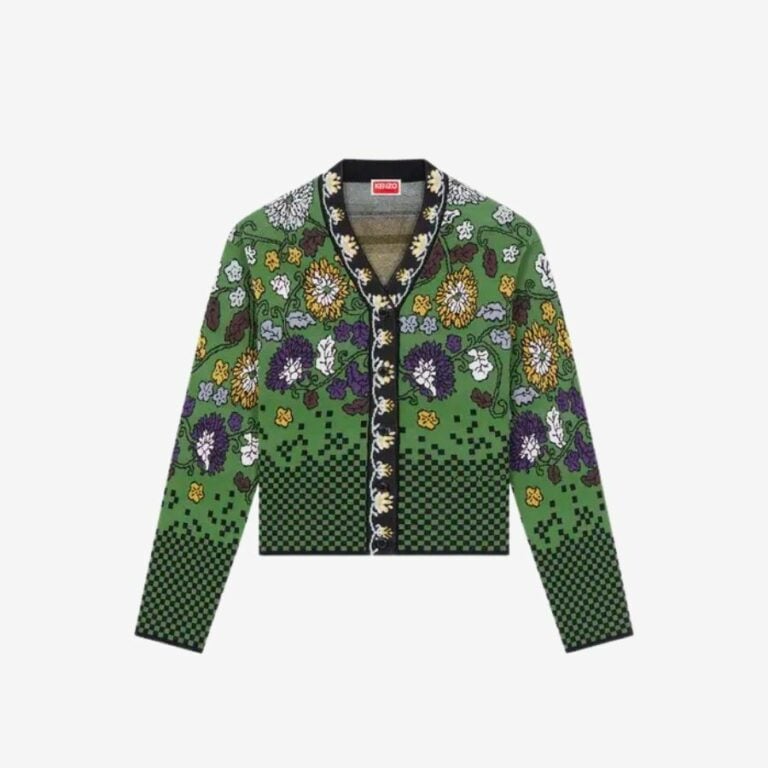 Áo cardigan dệt hoa Archive Kenzo