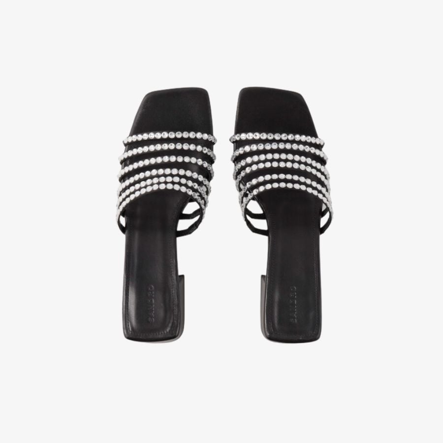 Giày mules đính đá