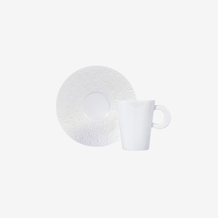 Bộ cốc và đĩa uống Cà Phê/ Trà 170ml ECUME PLATINE