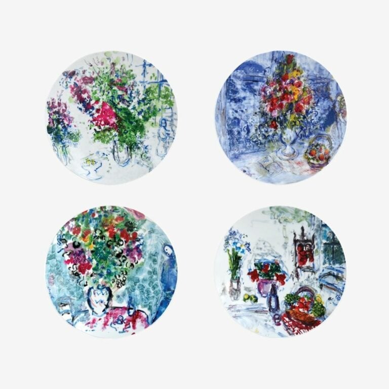 Bộ 4 đĩa salad 21CM LES BOUQUETS DE FLEURS DE MARC CHAGALL