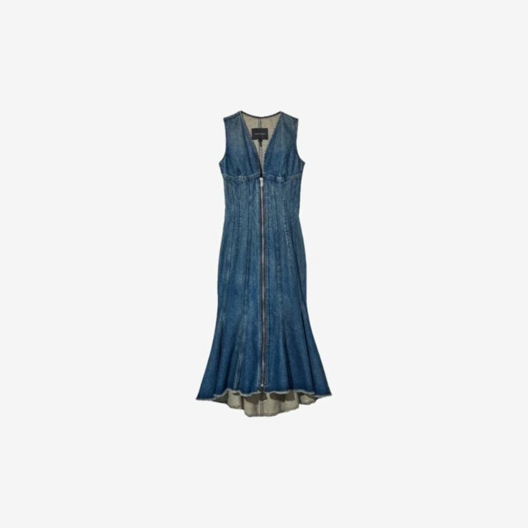 Váy Wave Denim Dress