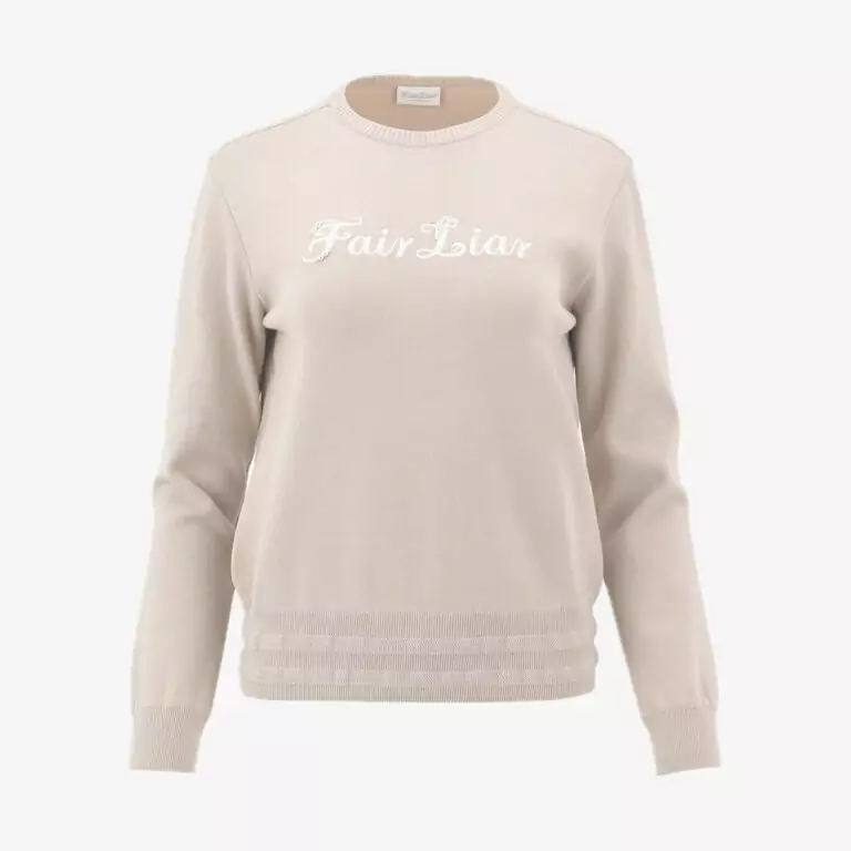 Áo Round Neck Logo Pullover Knit