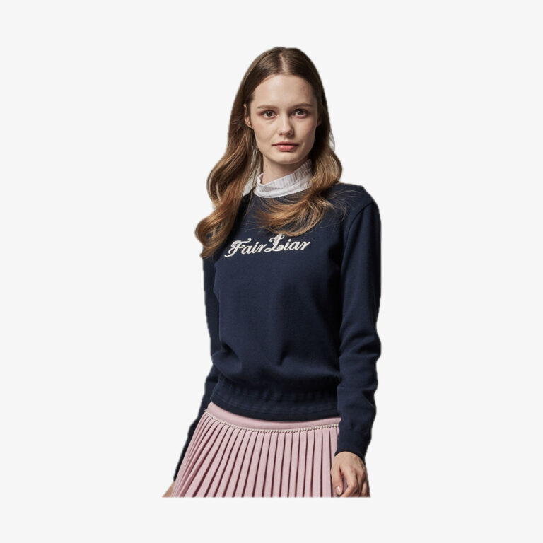 Áo Round Neck Logo Pullover Knit