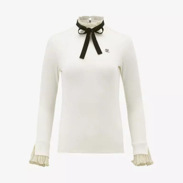 Áo Velvet Ribbon Detachable T-Shirt