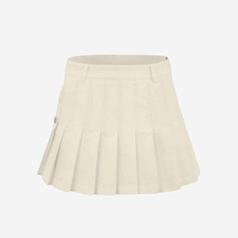 Cotton-Like Pleats Skirt