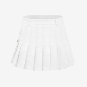 Cotton-Like Pleats Skirt