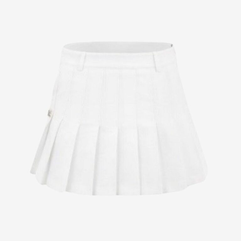 Cotton-Like Pleats Skirt