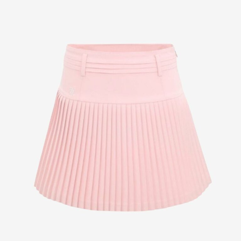 High-Waist Flare Pleats Skirt