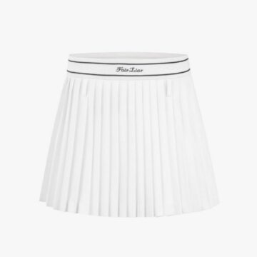 Belt Set High-Waist Pleats Skirt