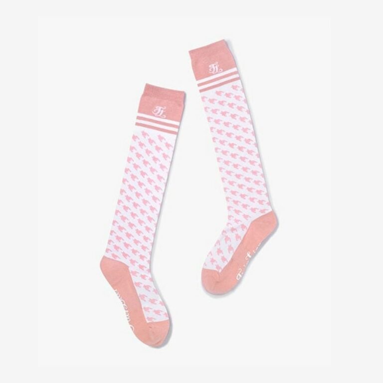 Houndstooth Knee Socks