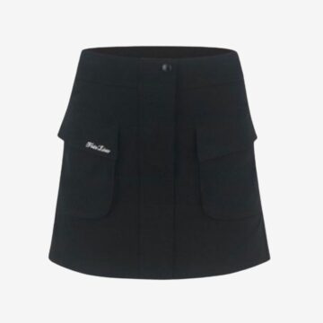 Cargo Flare High-Waist Skirt
