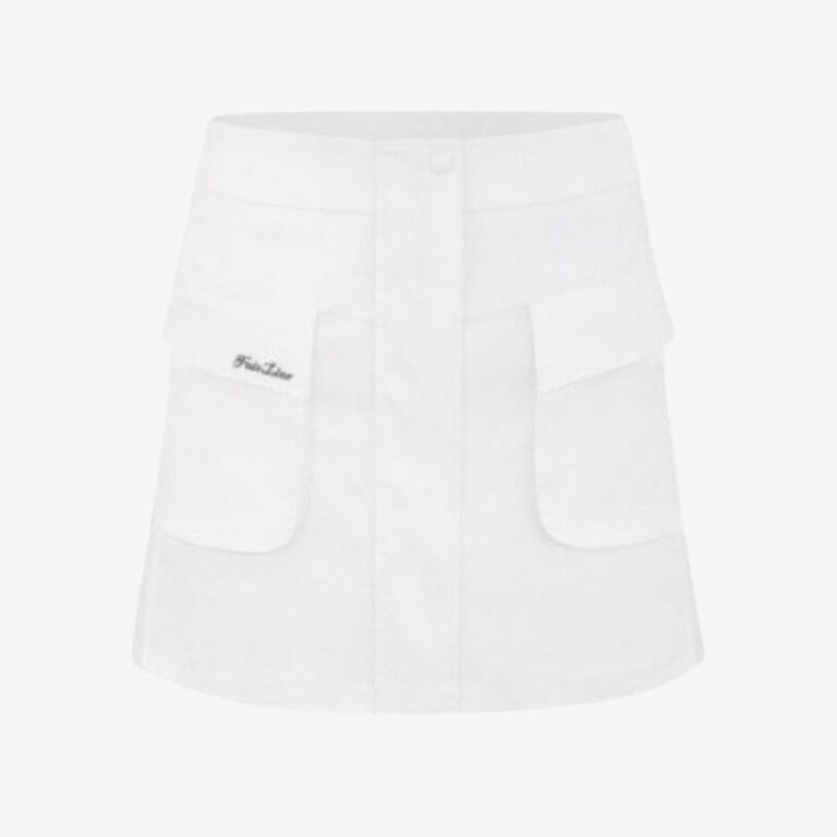 Cargo Flare High-Waist Skirt