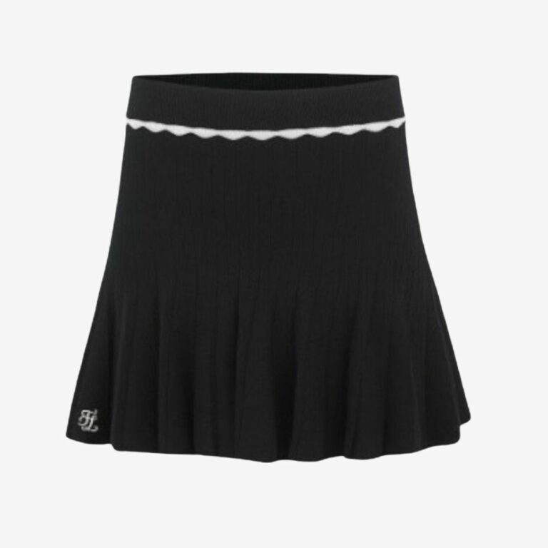 Frill Pleats Knit Skirt