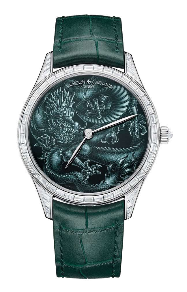 Đồng hồ tráng men Cabinotiers Grisaille nổi bật hình rồng huyền thoại 3