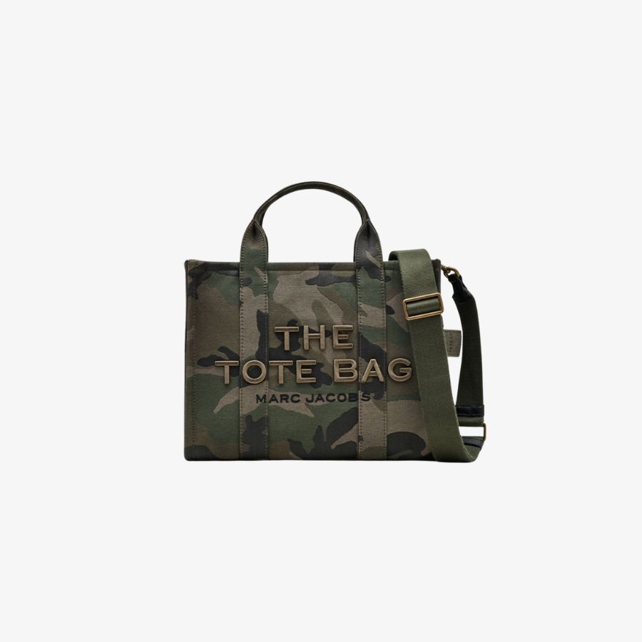 Túi tote Camo Jacquard cỡ vừa