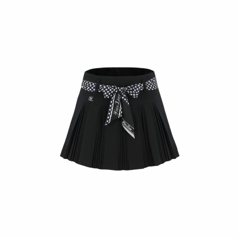 Váy Scarf Set Pleated Skirt