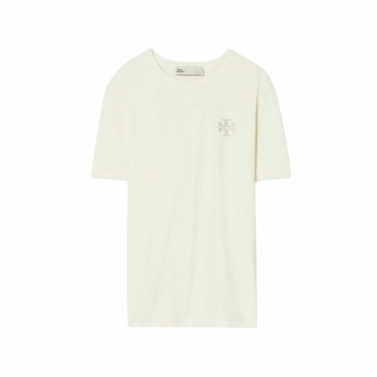 Áo Thun Embellished Logo Cotton Jersey