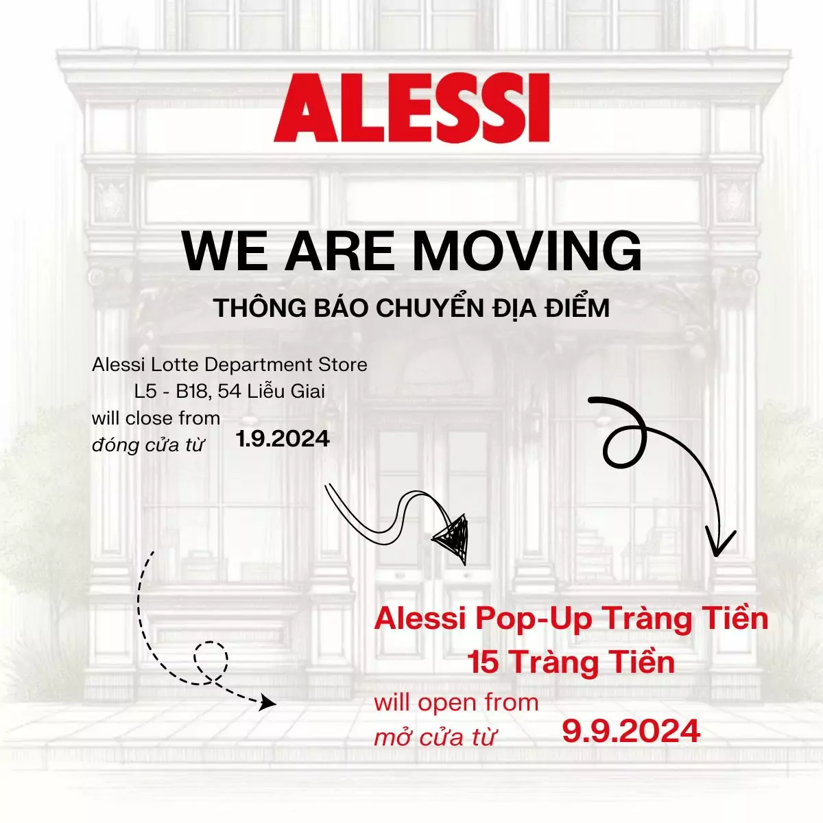 Alessi chuyển nhà mới - Ưu đãi "tân gia" đến 50%++ 1