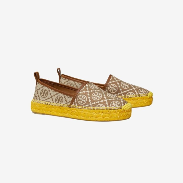 Giày T Monogram Platform Espadrille