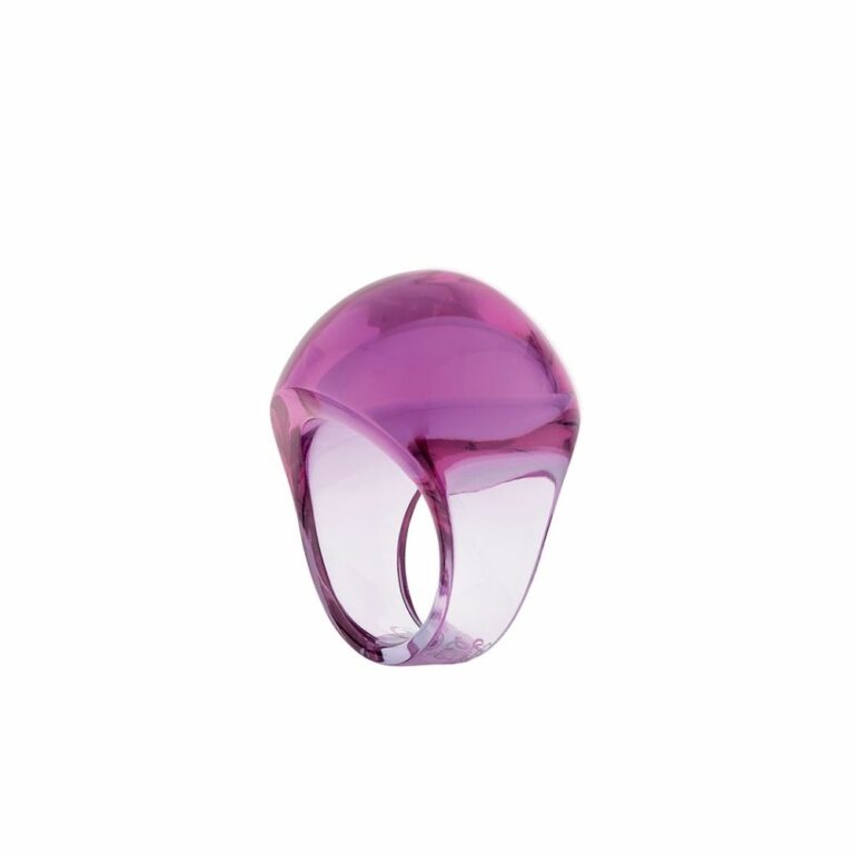 Nhẫn Cabochon Hồng Fuchsia Size 52