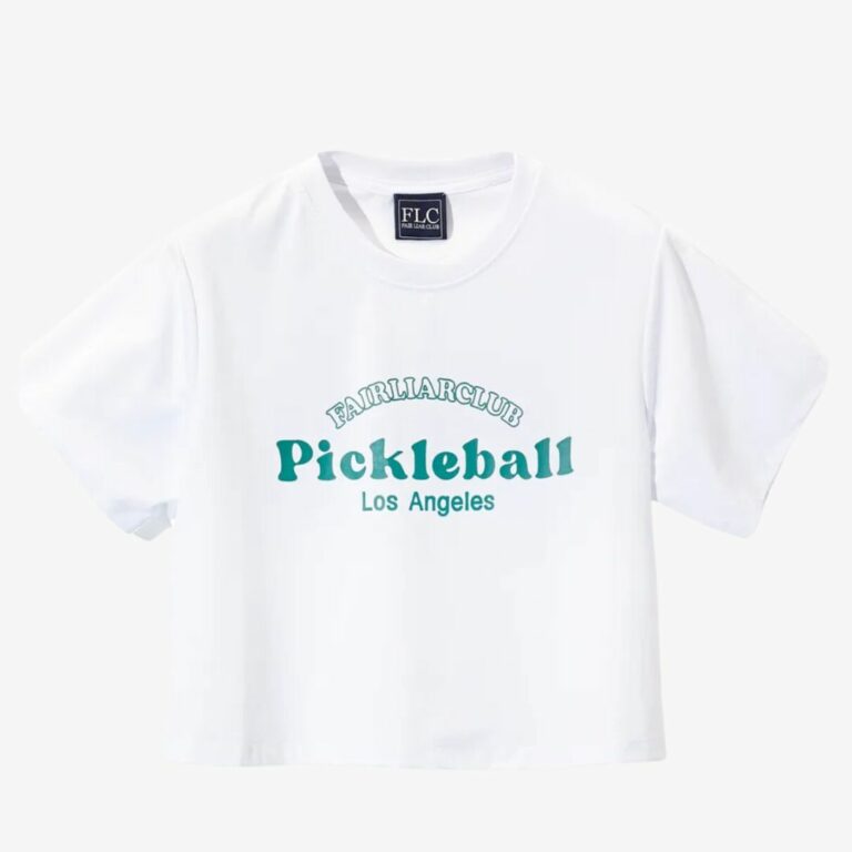 Áo thun Pickleball Cropped – Trắng