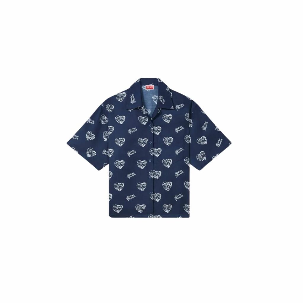 Áo sơ mi phong cách Hawai KENZO Jungle Heart