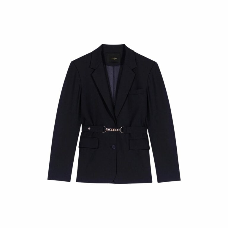 Áo khoác blazer vest kèm thắt lưng