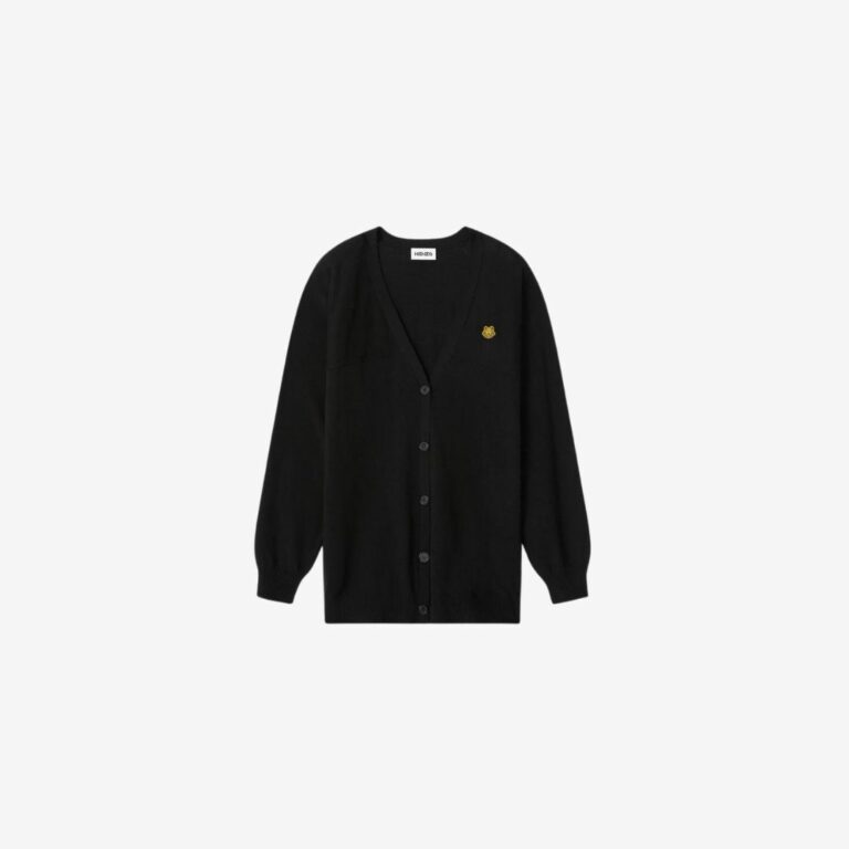 Áo len cardigan cỡ lớn Black Tiger Crest