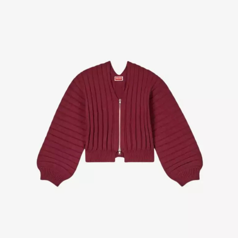 Áo cardigan dệt gân