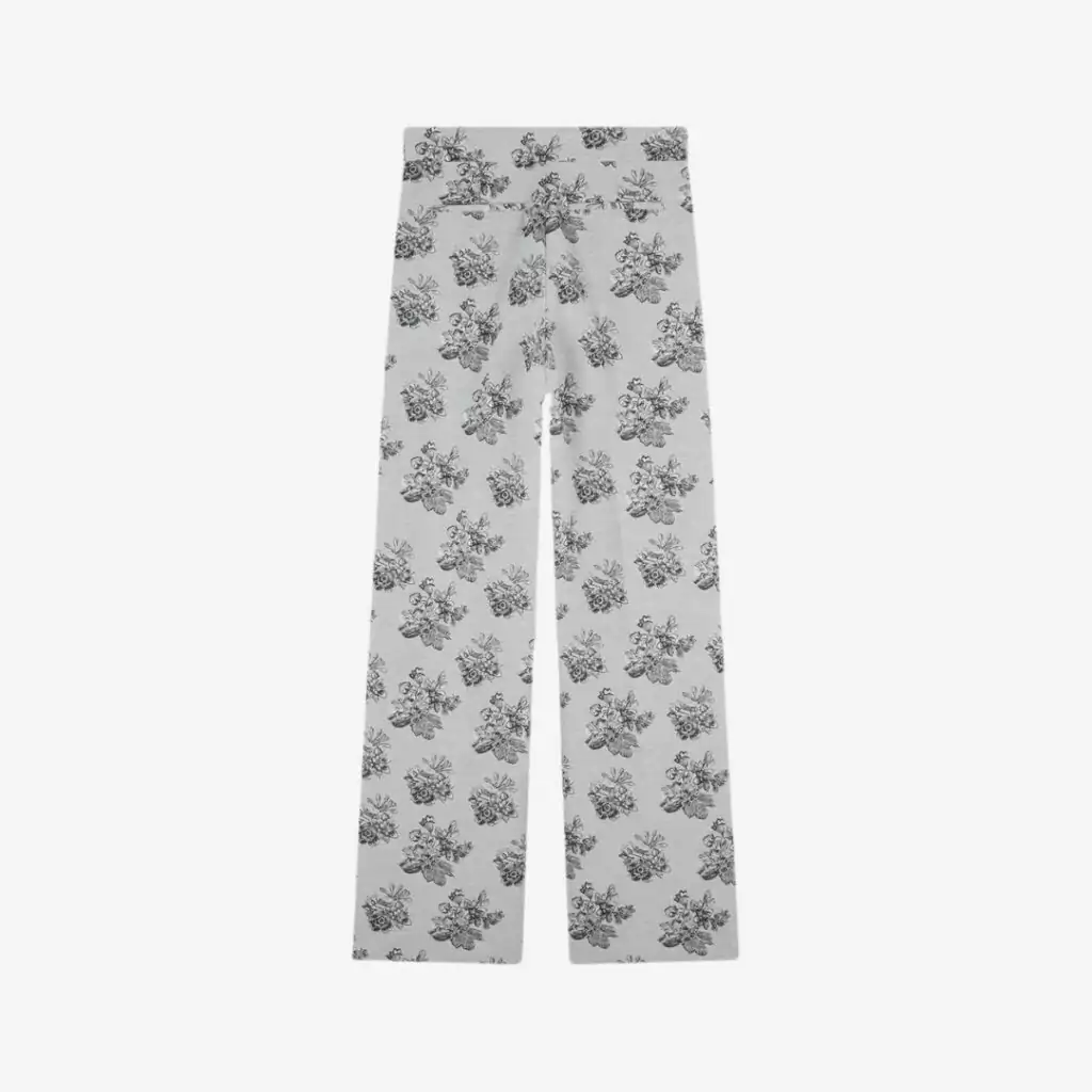 Quần xếp ly Flowers Jacquard