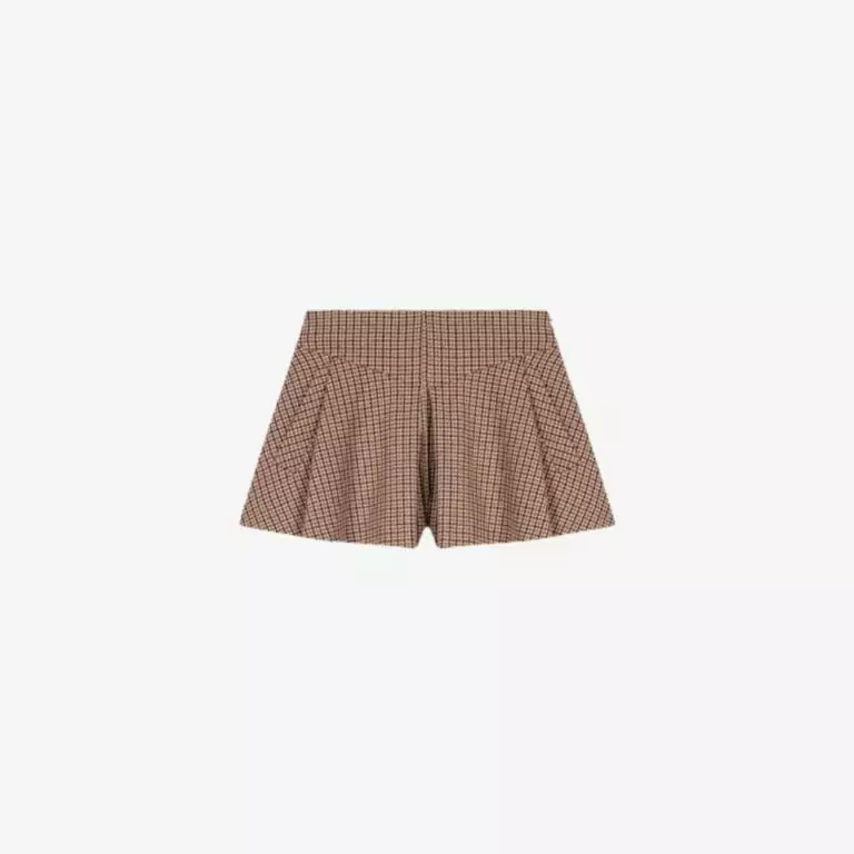 Quần giả váy houndstooth