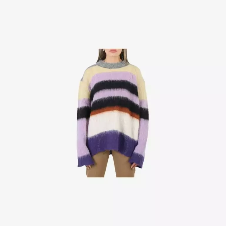 Áo Nỉ Brushed Striped Sweater