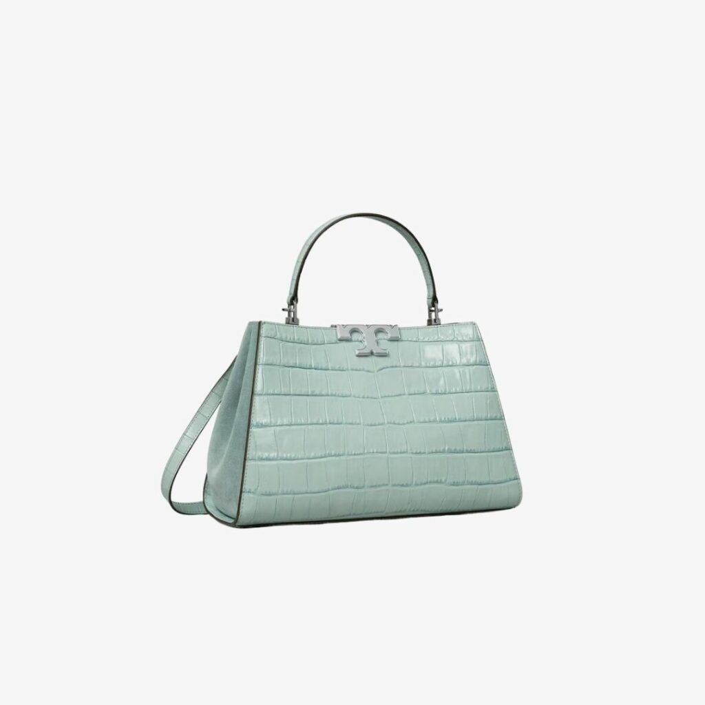 Tory Burch Holiday 2024 21 Túi Eleanor Croc Embossed Satchel