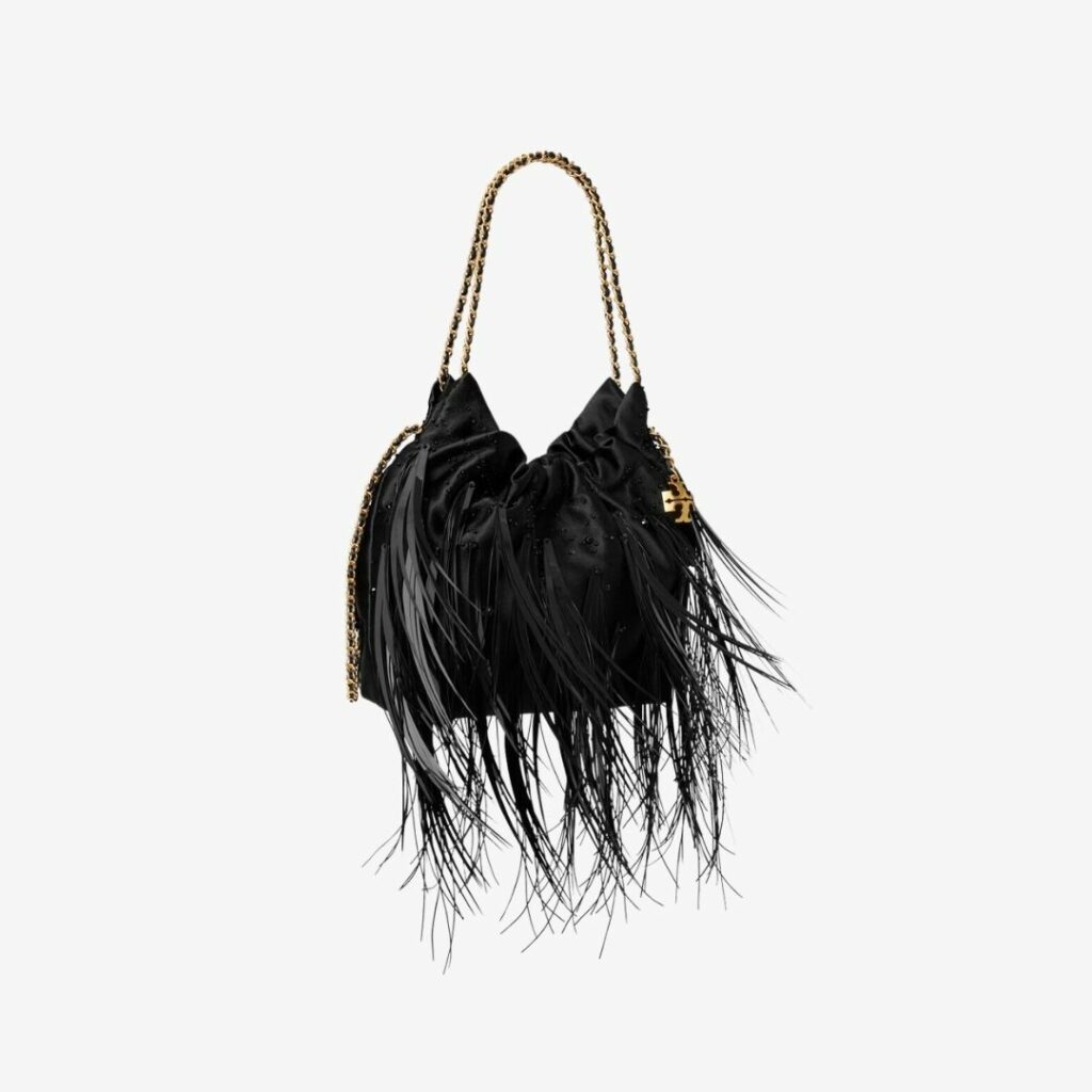 Tory Burch Holiday 2024 21 Túi Fleming Feather Mini Hobo