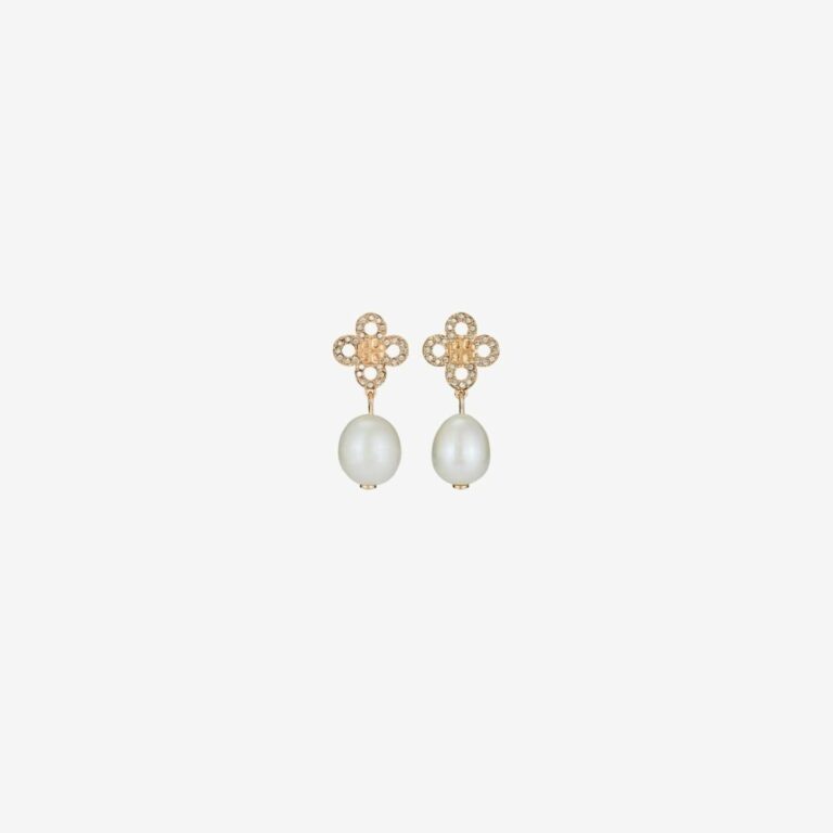 Khuyên Tai Kira Clover Pearl Drop Earring