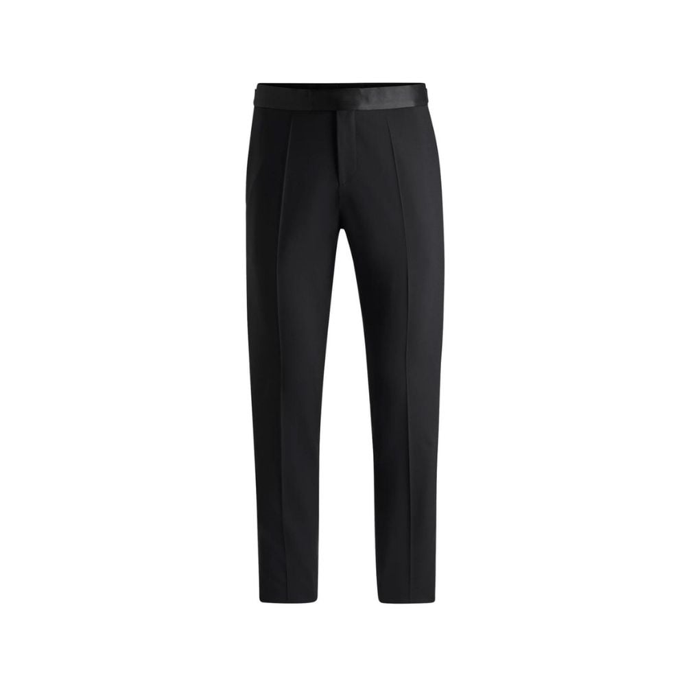 Quần âu nam slim-fit bằng len co giãn