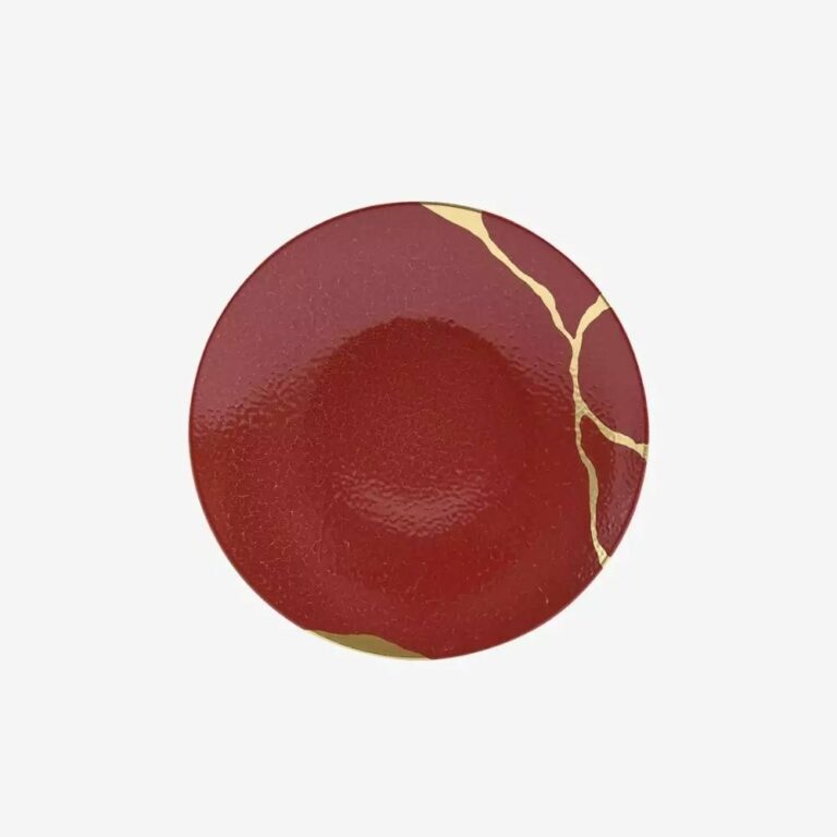 Đĩa nhỏ Kintsugi Rouge Empereur